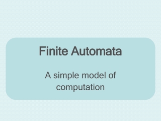 Finite Automata