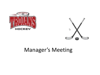 Manager’s Meeting