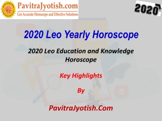 2020 Leo Education and Knowledge Horoscope