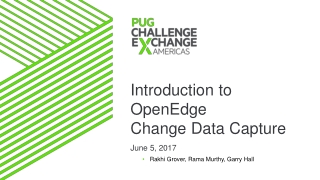 Introduction to OpenEdge Change Data Capture