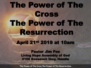 The Power of The Cross The Power of The Resurrection