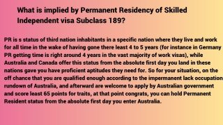 Visa Subclass 189 | Migration Agent Perth, WA