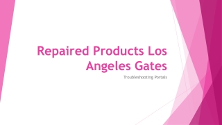 Electric Gate Repair Beverly Hills Ca