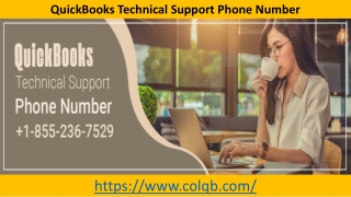 Get connected to a Reliable QuickBooks Technical Support Phone Number 1-855-236-7529