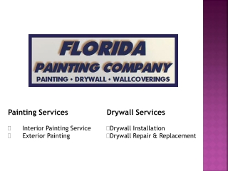 The Best Painting and Drywall Services in Miami, FL