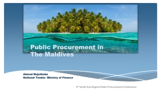 Public Procurement in The Maldives