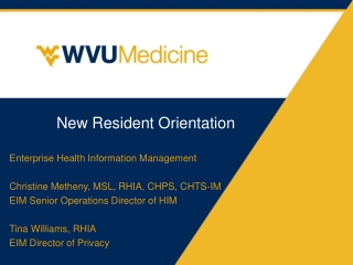 New Resident Orientation