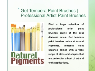 Get Tempera Paint Brushes | Professional Artist Paint Brushes