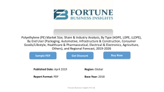 Polyethylene (PE) Market: Rising Demand For Lightweight Packaging Will Create Growth Opportunities