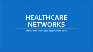 Healthcare networks