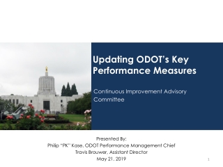 Updating ODOT’s Key Performance Measures