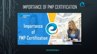 Importance of PMP Certification