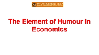 The Element of Humour in Economics