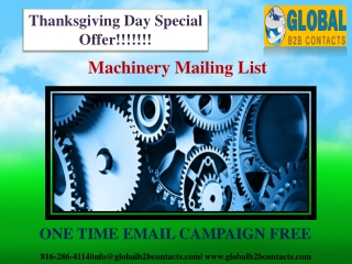 Machinery Mailing List