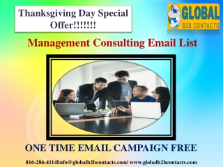 Management Consulting Email List