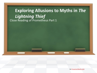 Exploring Allusions to Myths in The Lightning Thief