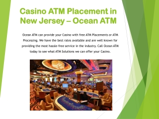 Casino ATM Placement in New Jersey – Ocean ATM