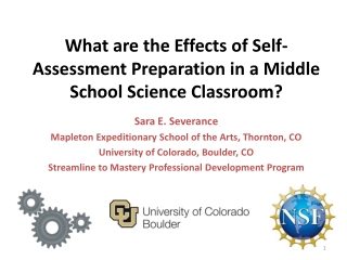 What are the Effects of Self-Assessment Preparation in a Middle School Science Classroom?