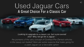 Used Jaguar Cars – A Great Choice For a Classic Car