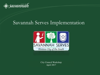 Savannah Serves Implementation