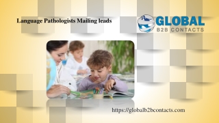 Language Pathologists Mailing leads