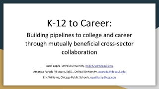 K-12 to Career: