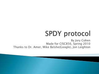 SPDY protocol