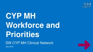 CYP MH Workforce and Priorities