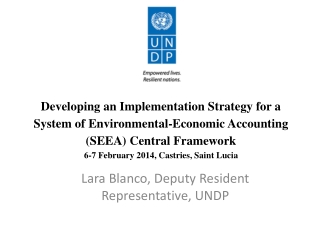 Lara Blanco, Deputy Resident Representative, UNDP