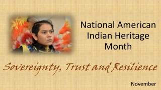 National American Indian Heritage Month