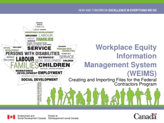 Workplace Equity Information Management System (WEIMS)