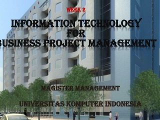 WEEK 2 Information Technology for business Project Management