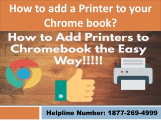 How to add a Printer to your Chrome book?