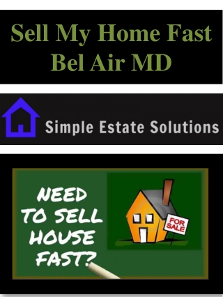 Sell My House Fast Bel Air MD