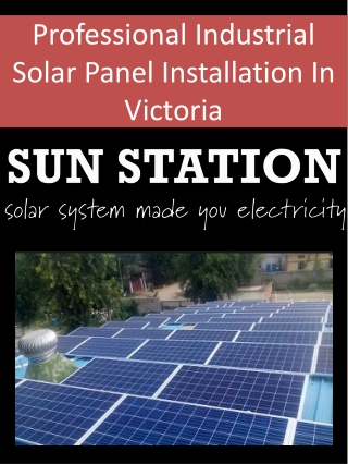 Professional Industrial Solar Panel Installation In Victoria