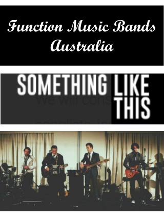 Function Music Bands Australia