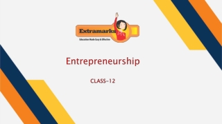 Topics Like Entreprenuership for Class 12 Explained in Detail on Extramarks