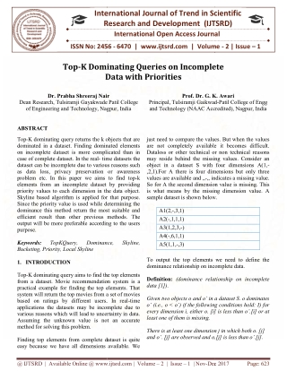 Top K Dominating Queries on Incomplete Data with Priorities