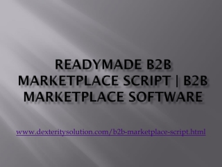 PHP Readymade B2B Scripts | Online B2B Portal Marketplace Script