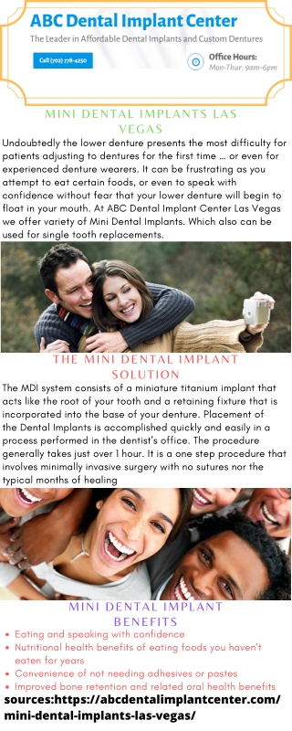 Mini Dental Implants Las Vegas