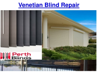 Venetian Blind Repair