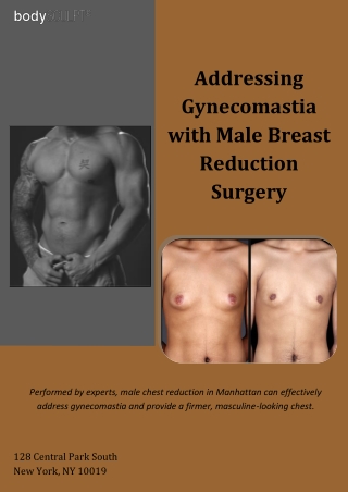 Addressing Gynecomastia with Male Breast Reduction Surgery