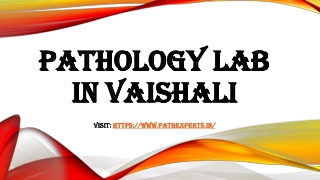 Pathology lab in vaishali