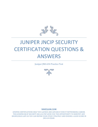 Juniper JNSIP-SEC JN0-634 Practice Test Questions