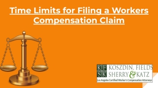 Time Limits for Filing a Workers Compensation Claim