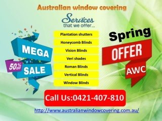 spring blinds offer in melbourne