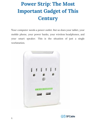 Power Strip The Most Important Gadget of This Century
