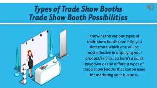 Types Of Trade Show Booths