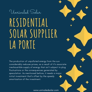 Residential Solar Supplier Baytown TX | Inexpensive Solar Houston TX