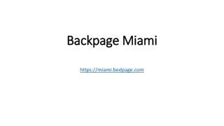 Backpage Miami